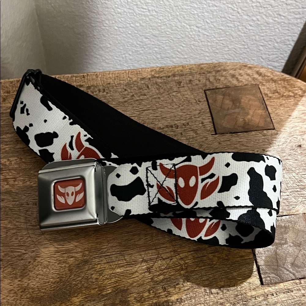 Disney Black and White Belt with Red Accents